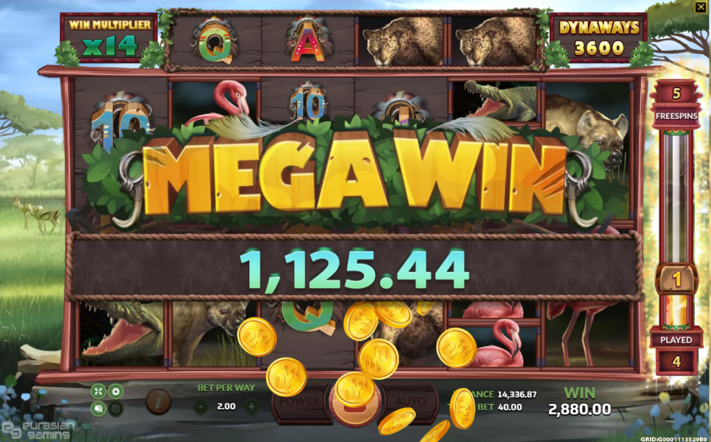 ตัวช่วยสัญลักษณ์พิเศษในเกมสล็อต BIG GAME SAFARI